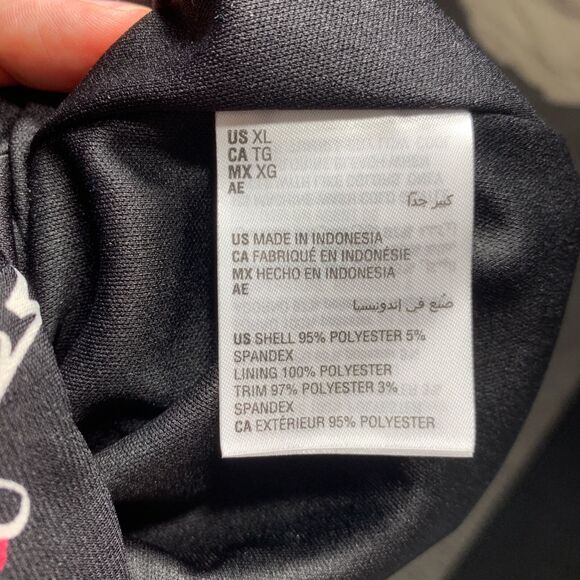 Alfani Womens Blouse Top Faux Wrap Floral Print Long Sleeves Black White Pink L - Picture 14 of 15